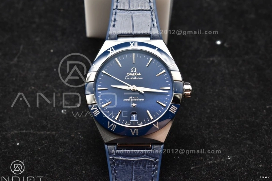 Best SS Edition VSF Dial Clone Strap A8900 on Blue Super Ceramic Gummy Blue Blue Constellation 1:1 0108